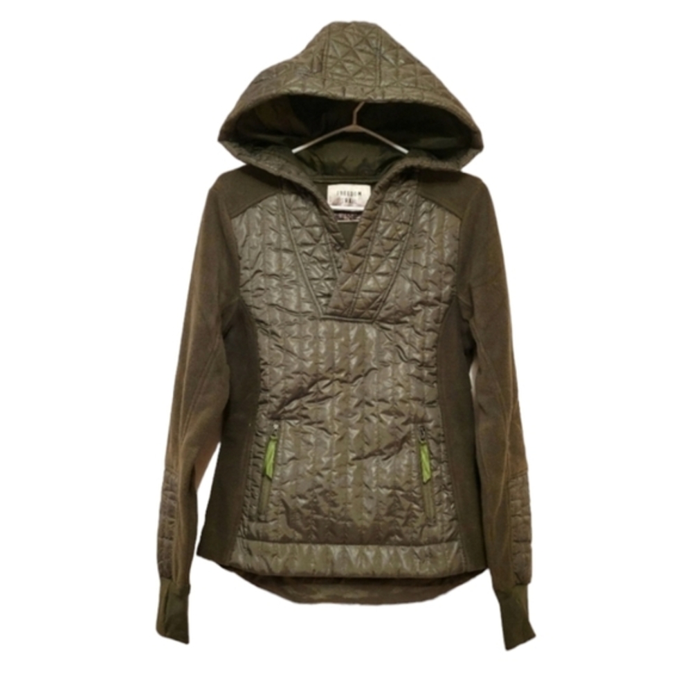 Freedom Trail by Kyodan Quilted puffer/ fleece jacket,pullover,S